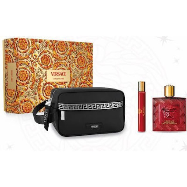 VERSACE Eros Flame SET: EDP 100ml + EDP 10ml + pouch